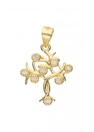 Silver gold plated pendant